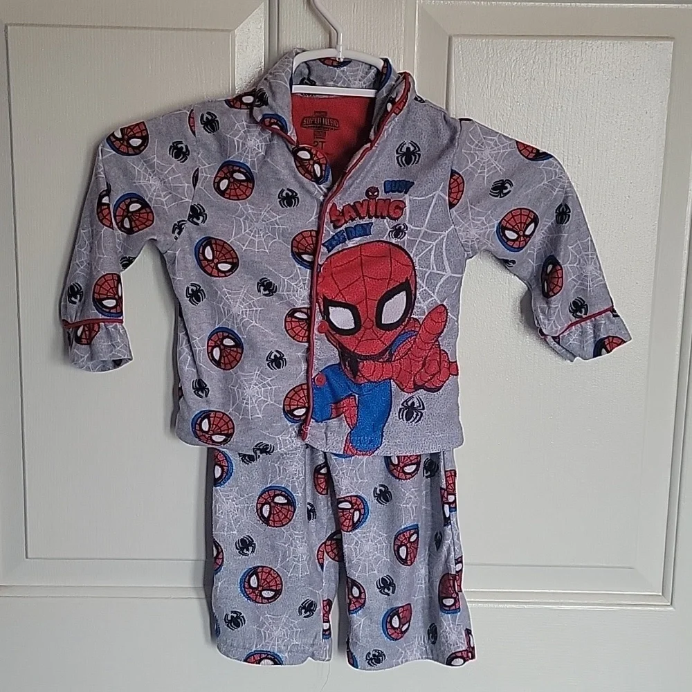 Marvel, boys Spider-Man pajamas 2 piece set, 2T